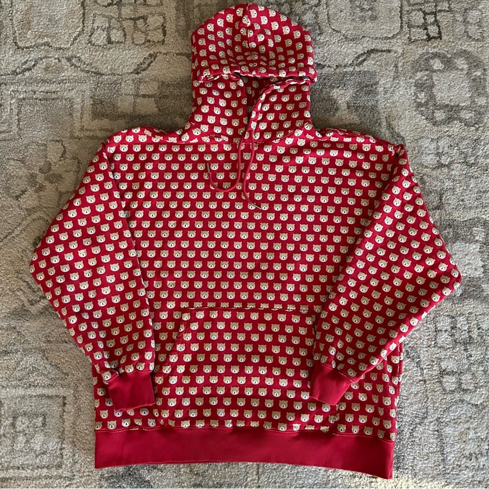 Teddy Fresh bear print Hoody Size Large